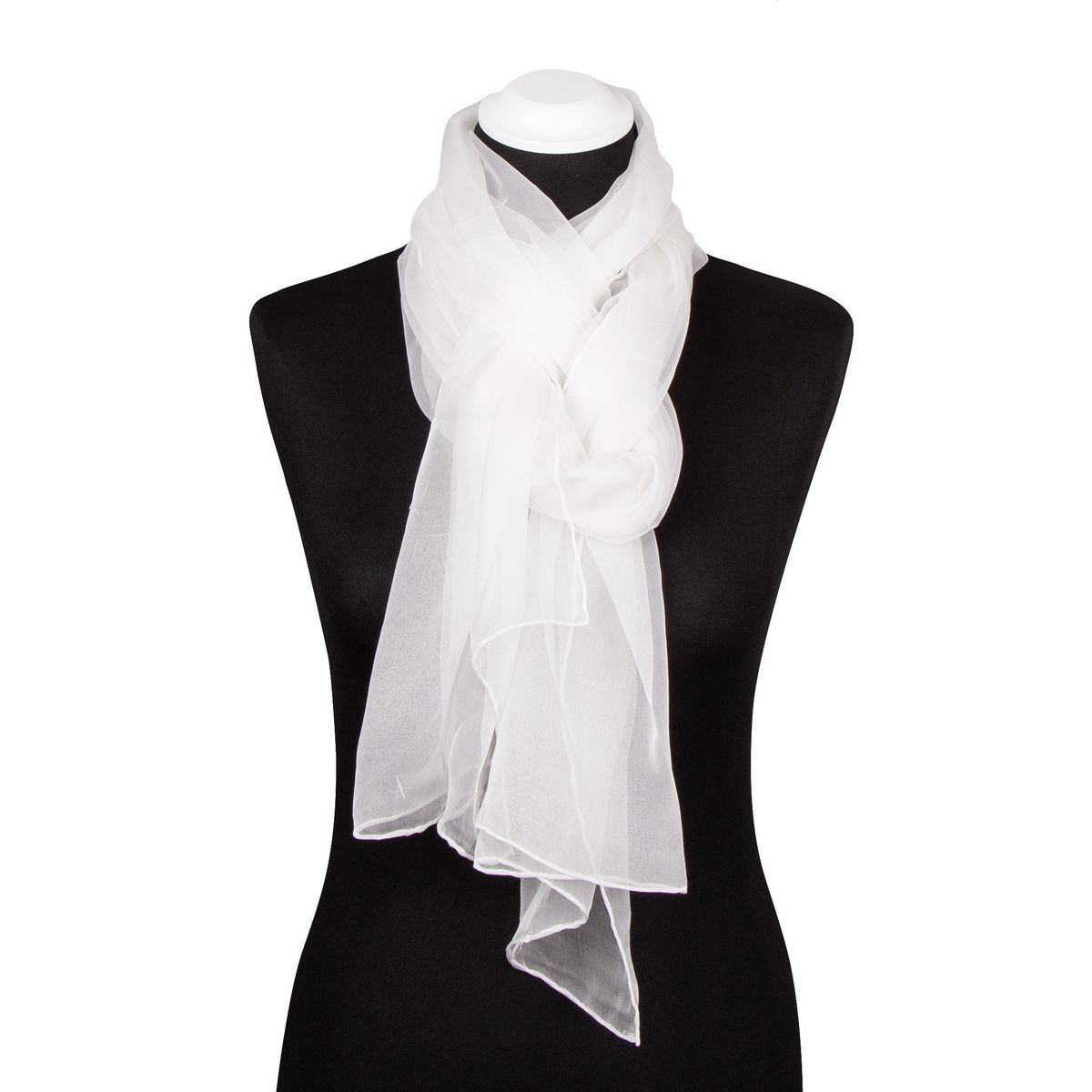 Eleganter Chiffon Seidenschal Stola