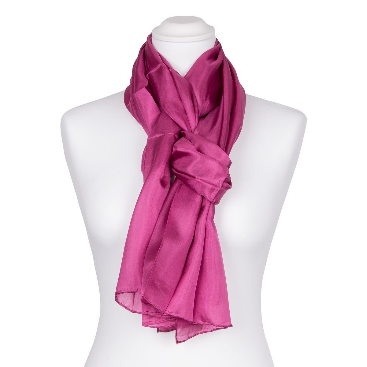 Einfarbiger Seidenschal