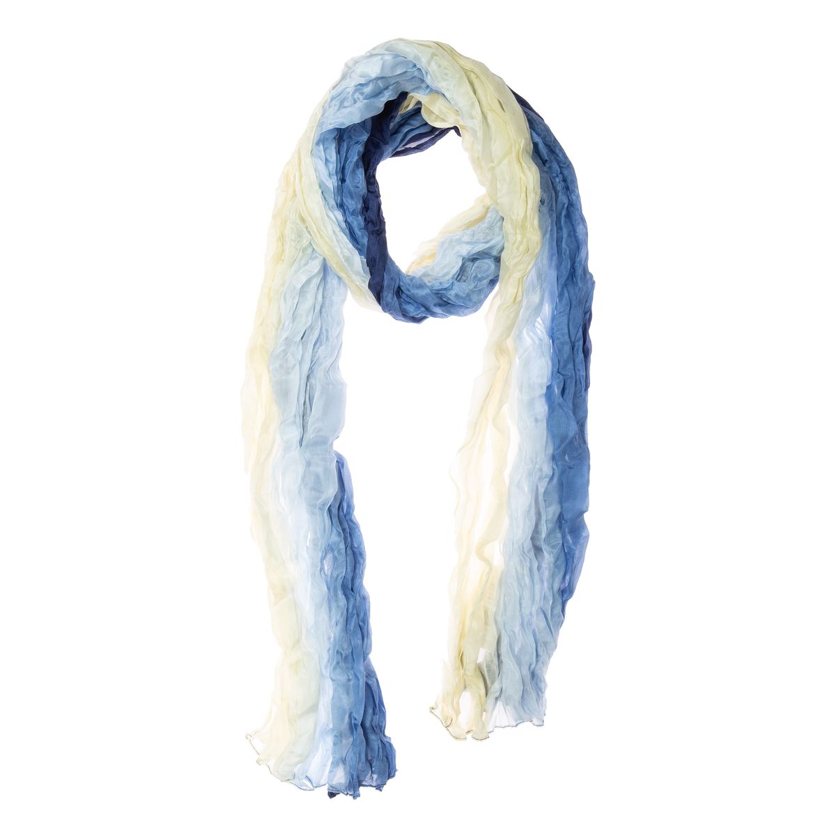 Geknitterter Ombre Seidenschal