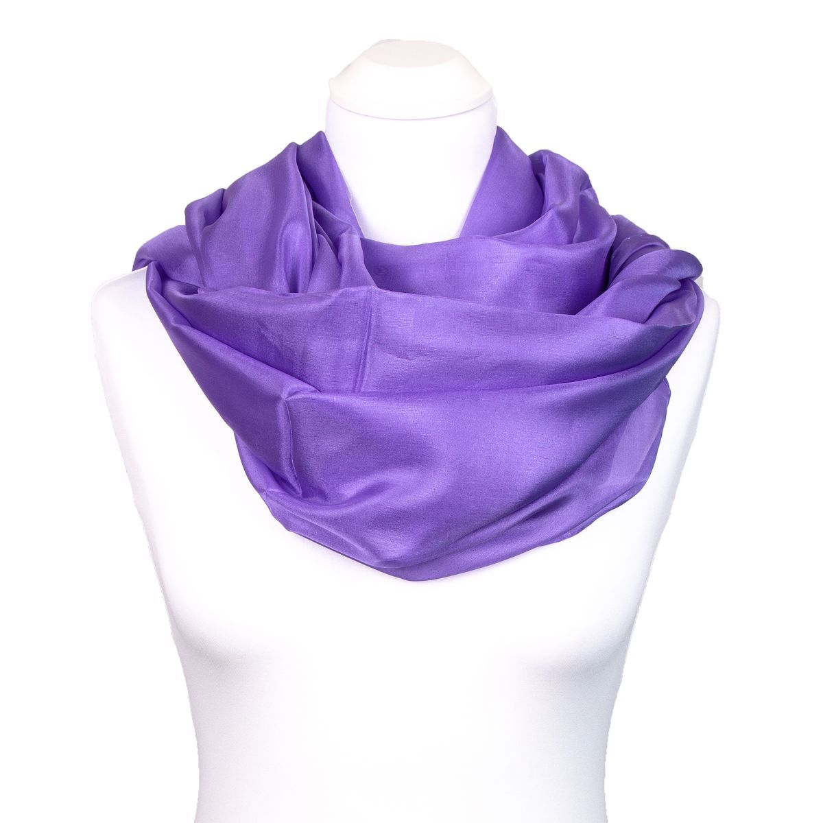 Eleganter einfarbiger Seidenschal Stola