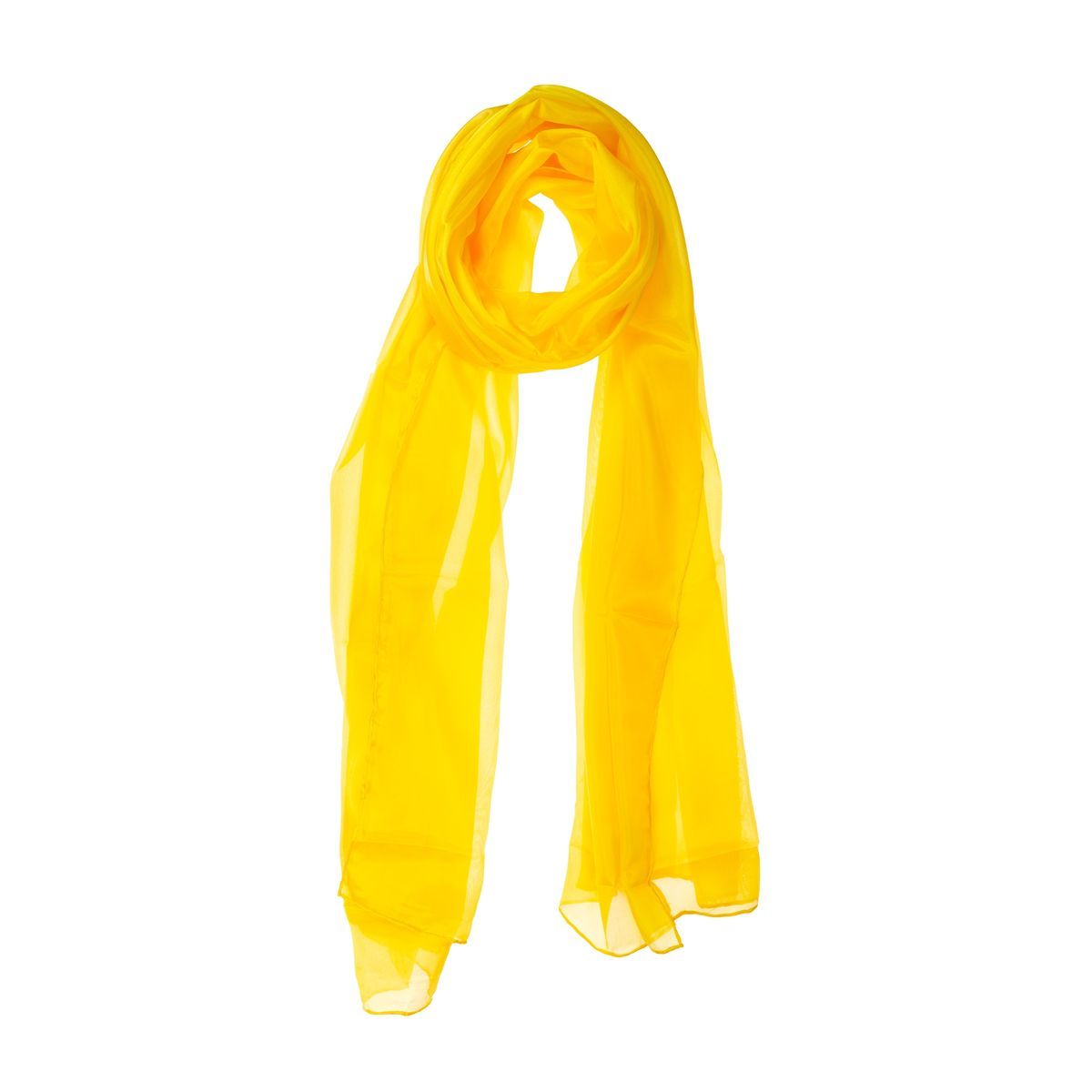 Gelber Seidenschal Stola Halstuch