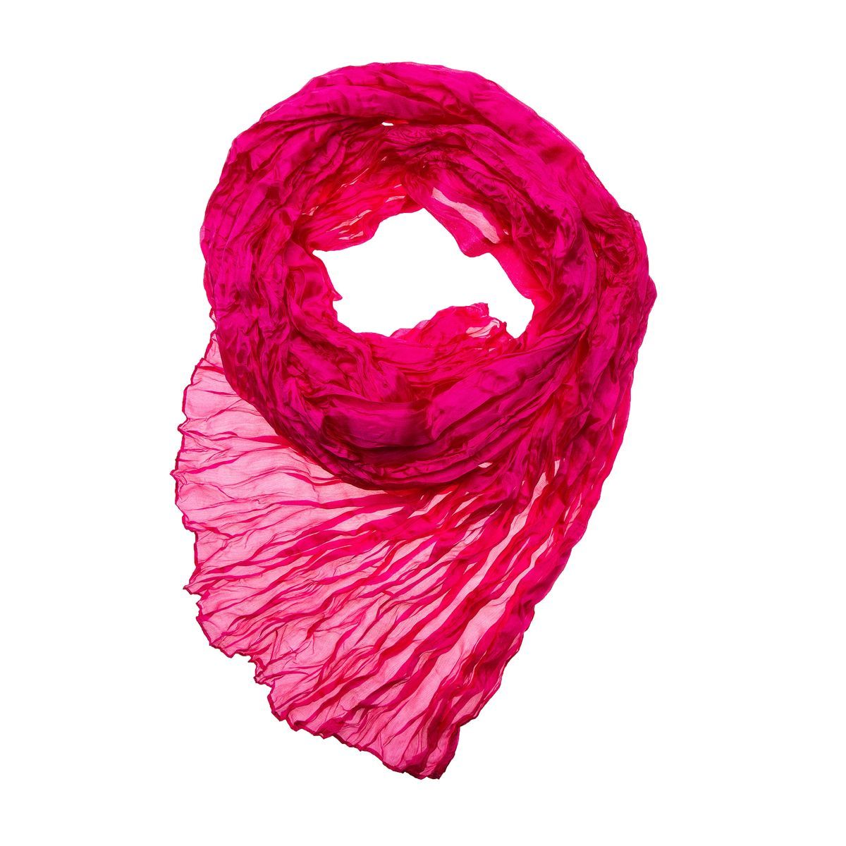 Seidenschal in Knitteroptik Leicht Unifarben