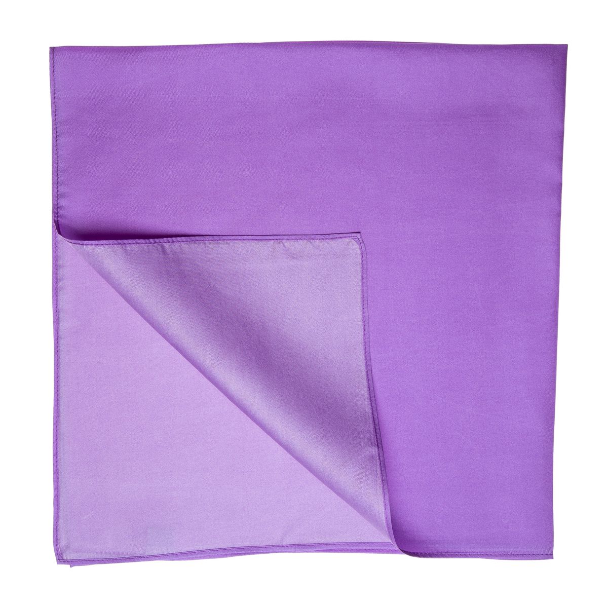 Fliederfarbenes Seiden Twill Halstuch Bandana