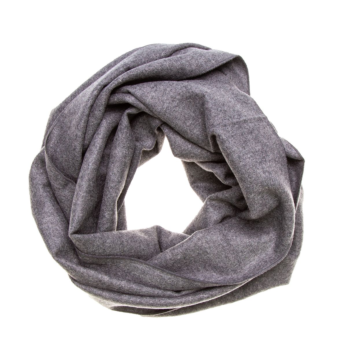 Grauer Seidenflanell Schal