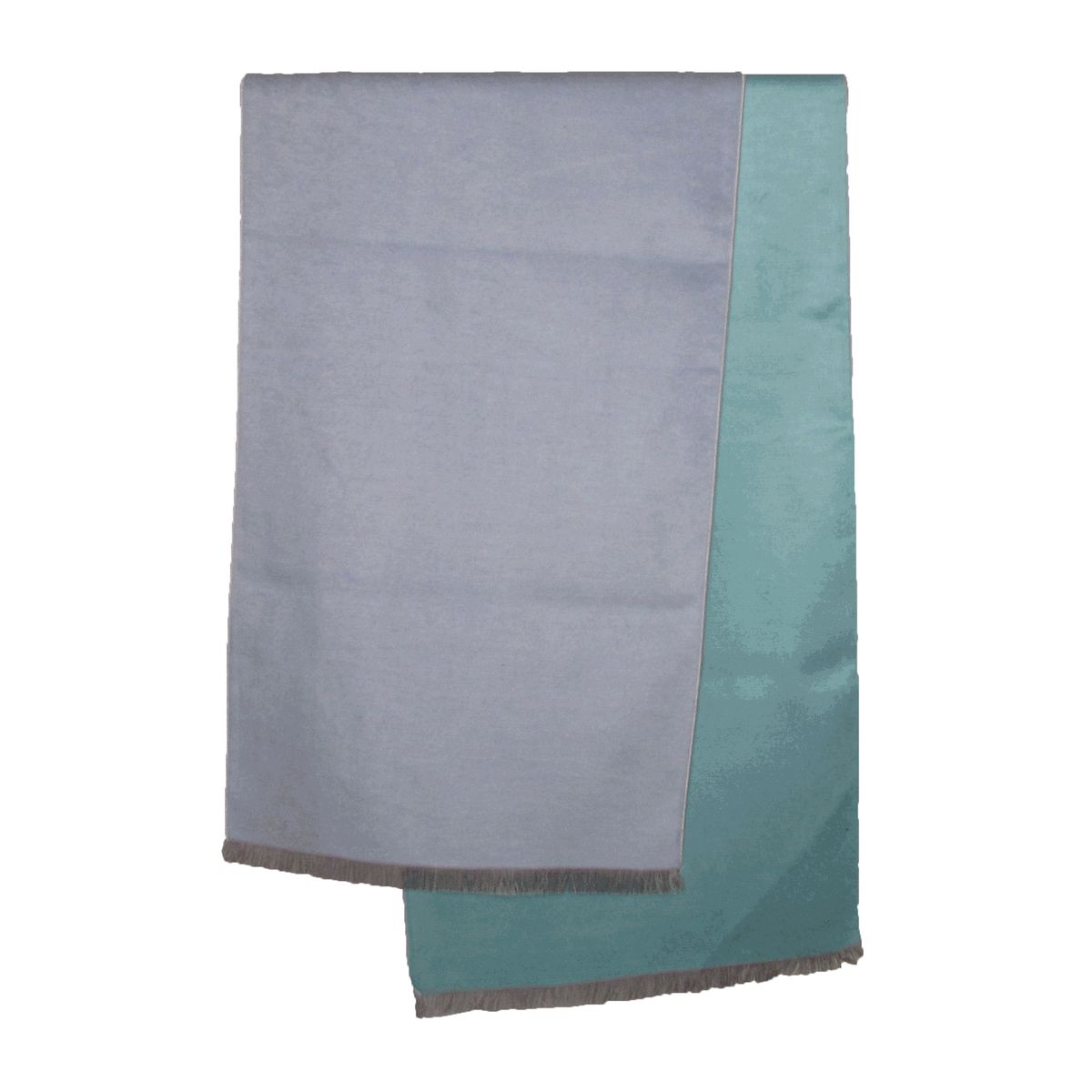 Zweifarbiger Seidenflanell Schal