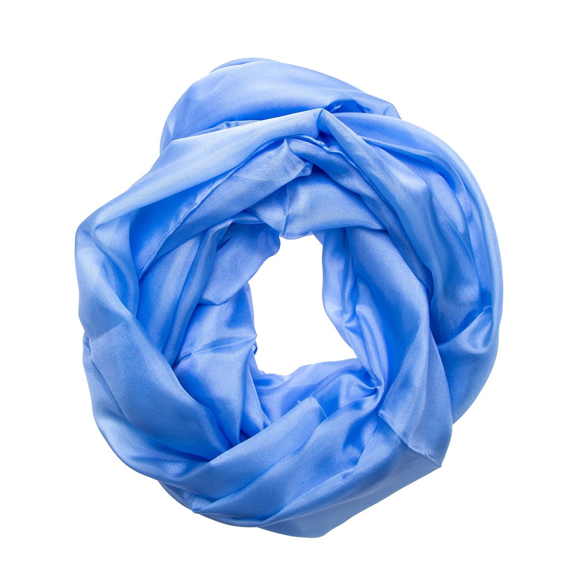 Hellblauer Seidenschal Stola