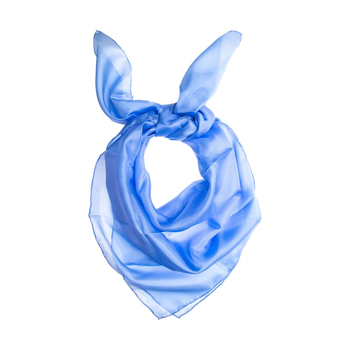 Hellblaues Seidentuch Halstuch Bandana