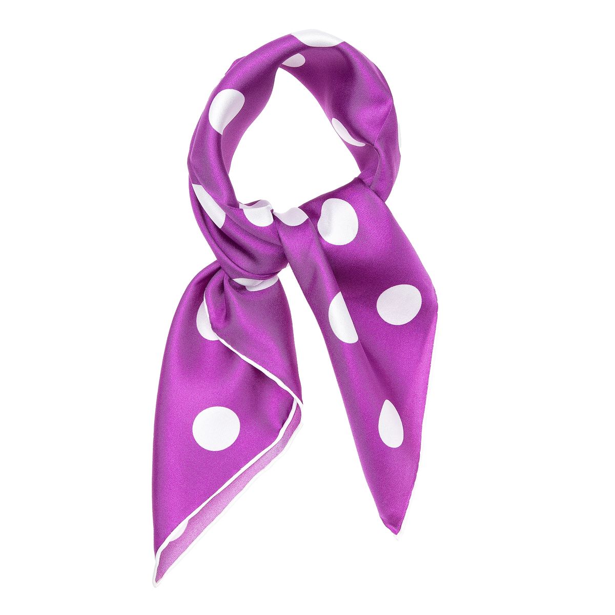 Lila gepunktetes Halstuch