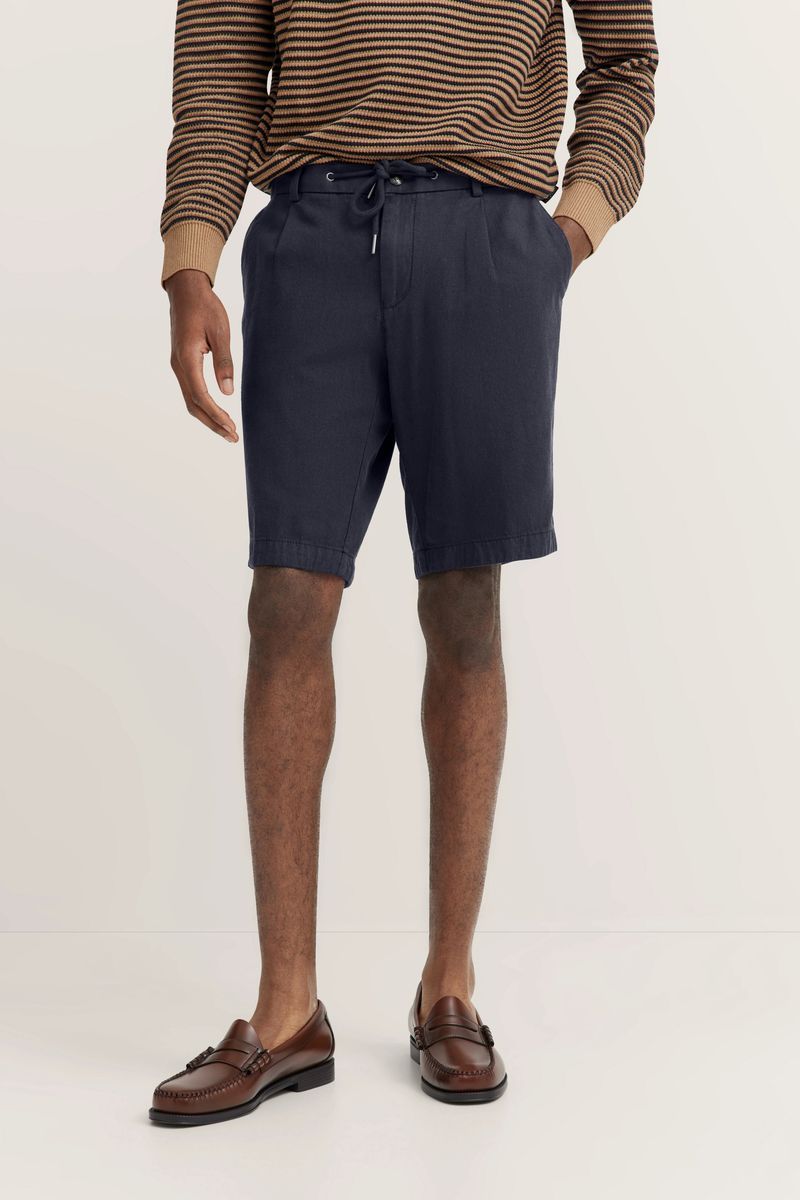 Bermuda Shorts aus Baumwoll-Leinen-Mix