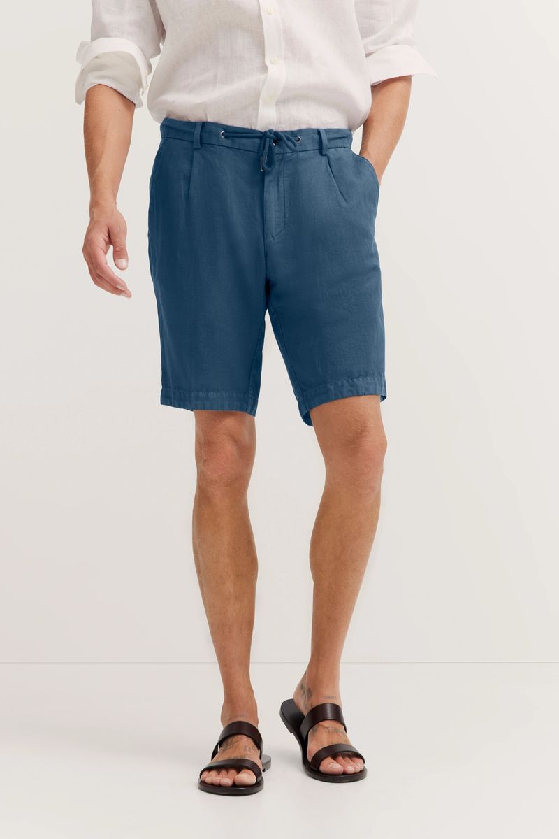 Lässige Bermuda Shorts aus Leinen-Baumwollmischung