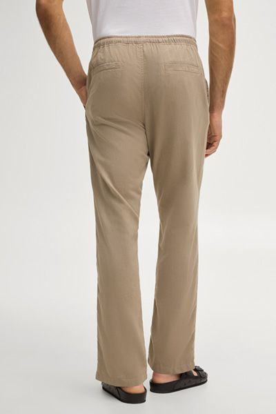 Lässige Leinenhose mit Kordelzug