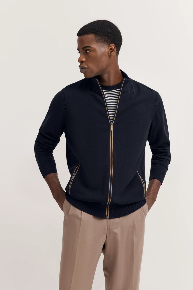 Strickjacke mit Reißverschluss