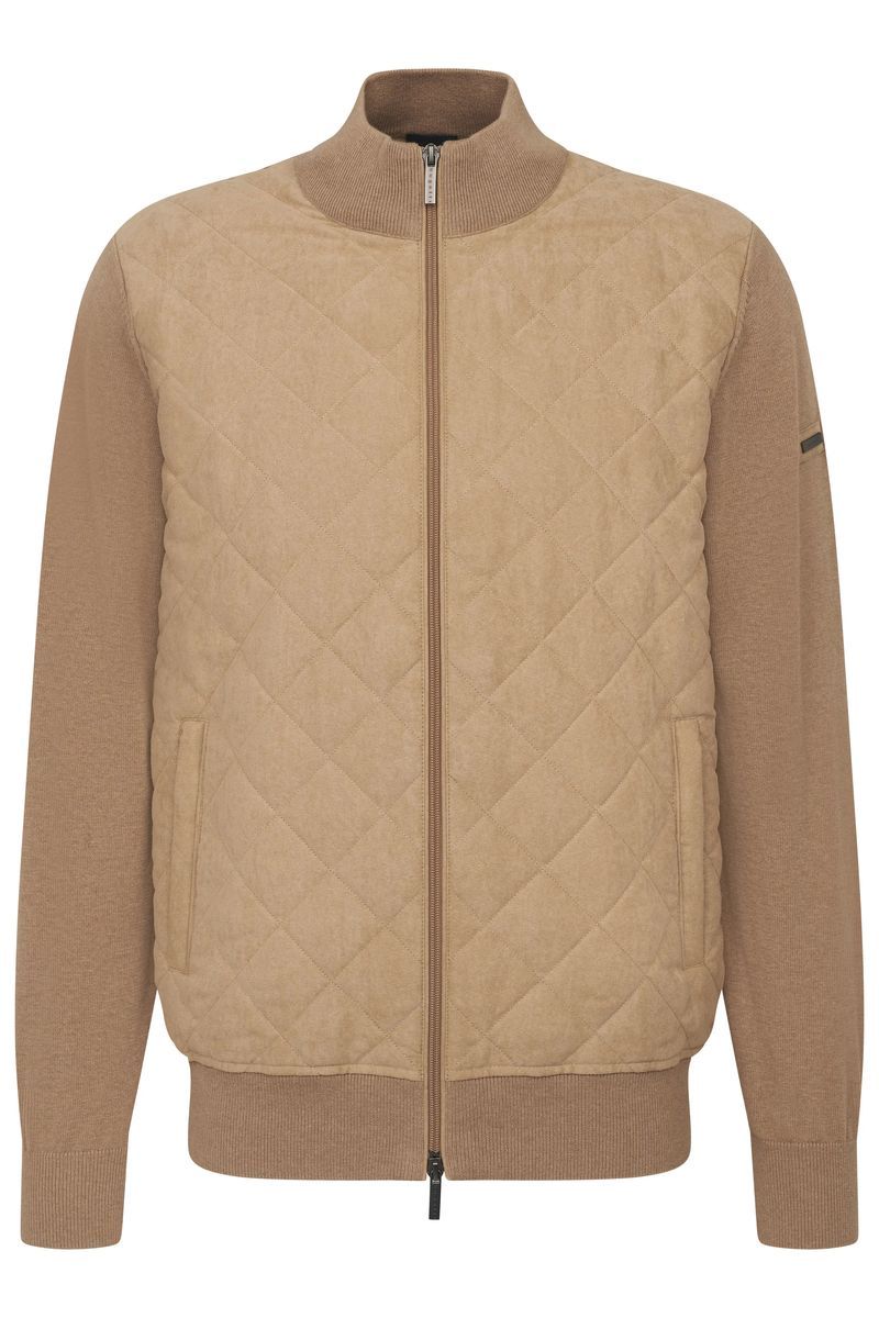 Strickjacke mit Rautensteppung