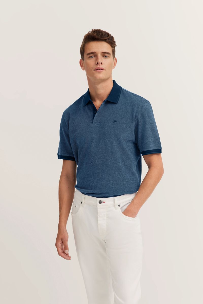 Piqué Baumwoll-Poloshirt