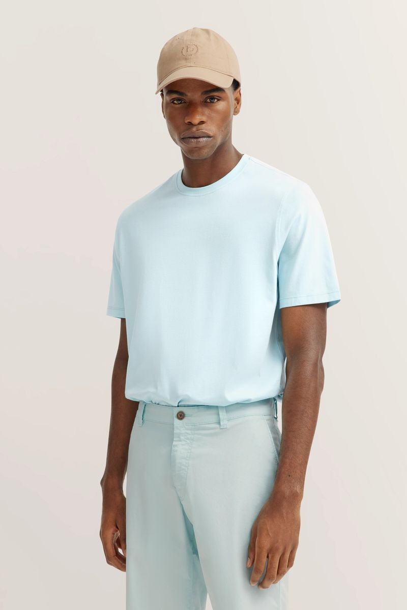 Klassisches Baumwoll-T-Shirt mit Rundhalsausschnitt