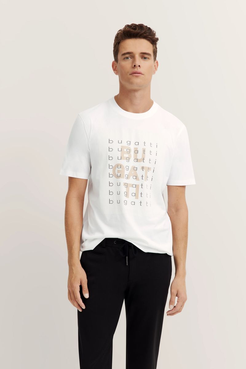 Modern Fit Baumwoll Grafik T-Shirt