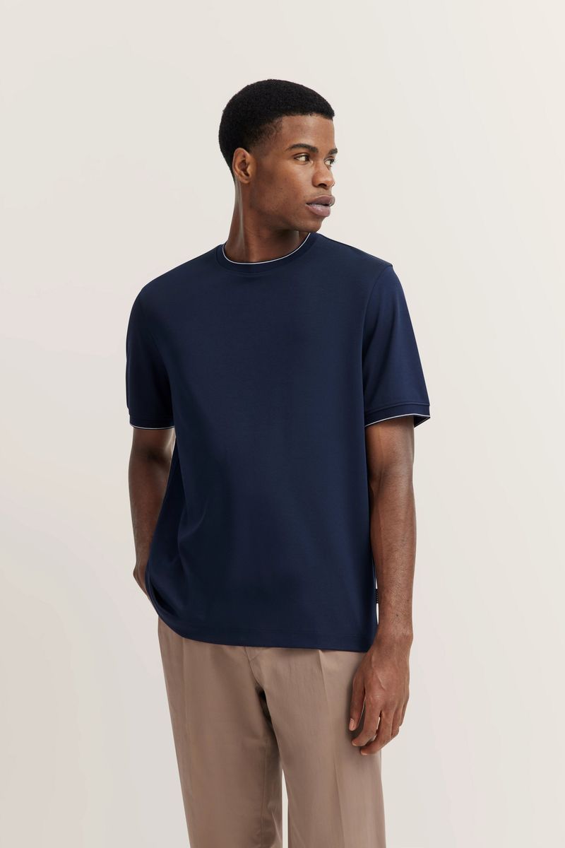 Modern Fit T-Shirt aus Baumwollmischung