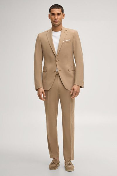 Moderner Kamel Zweiteiler Anzug