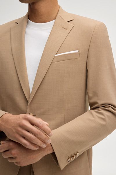 Moderner Kamel Zweiteiler Anzug