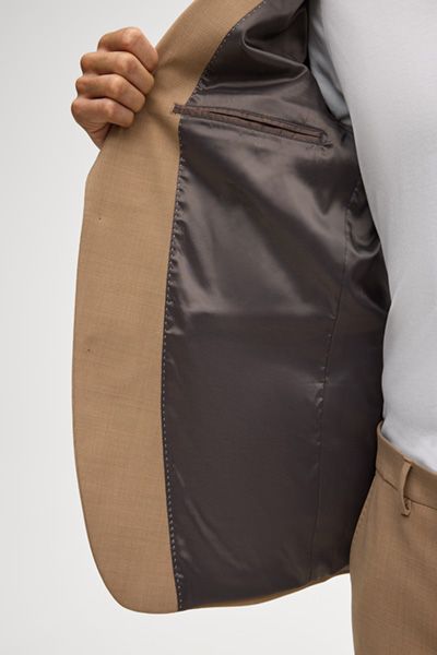 Moderner Kamel Zweiteiler Anzug