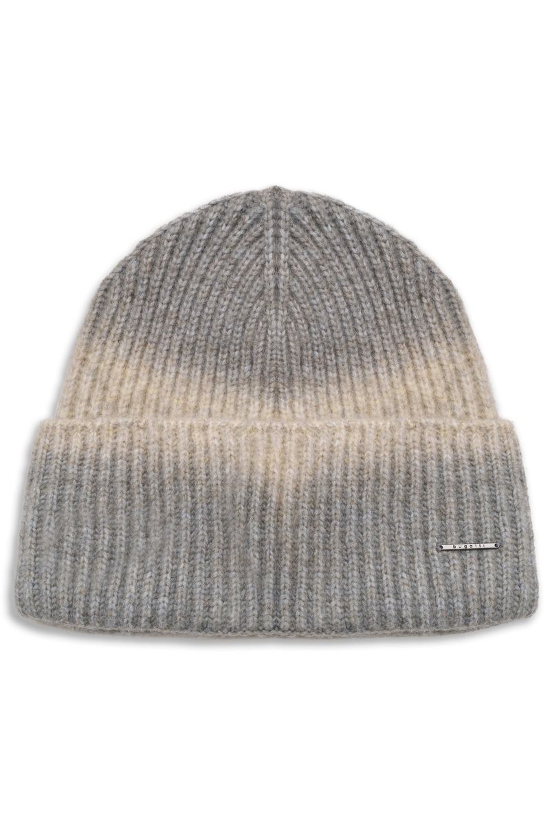 Gradient Rippstrickmütze mit Umschlag