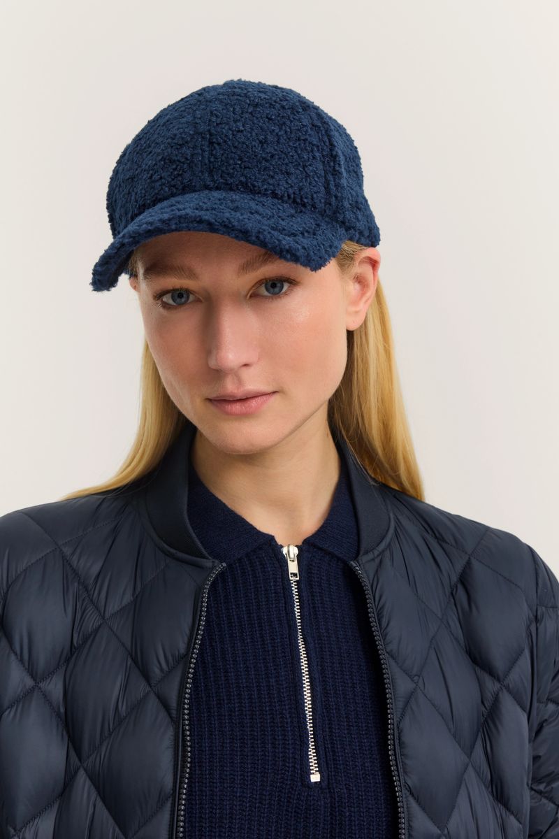 Baseballcap aus strukturiertem Teddyfleece
