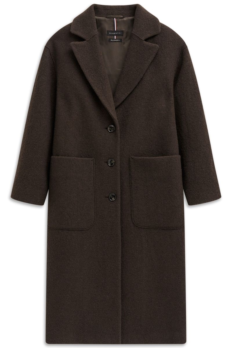 Wollmantel mit lockerer Passform