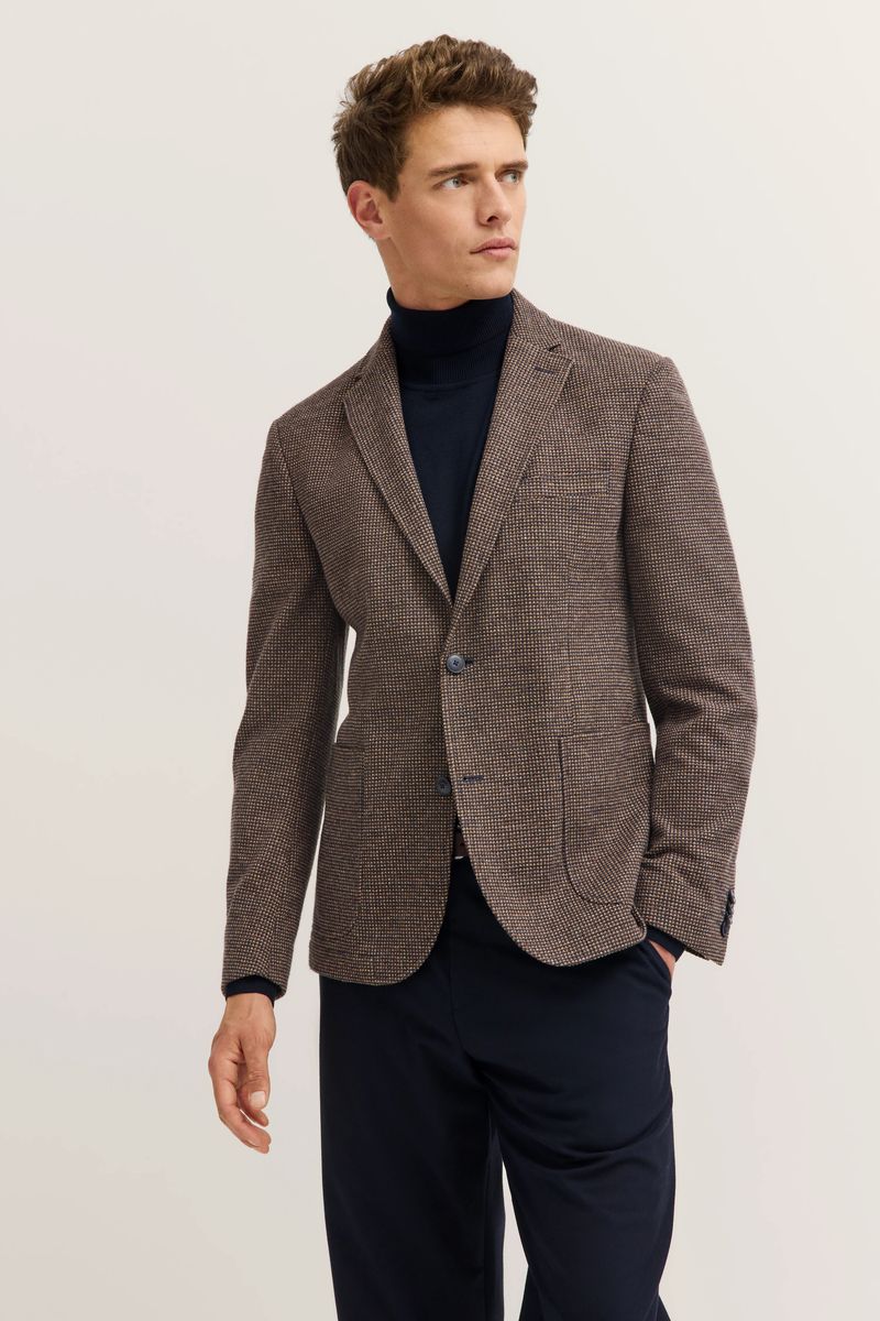 Modernes Sakko aus Jersey-Strick mit Stretch