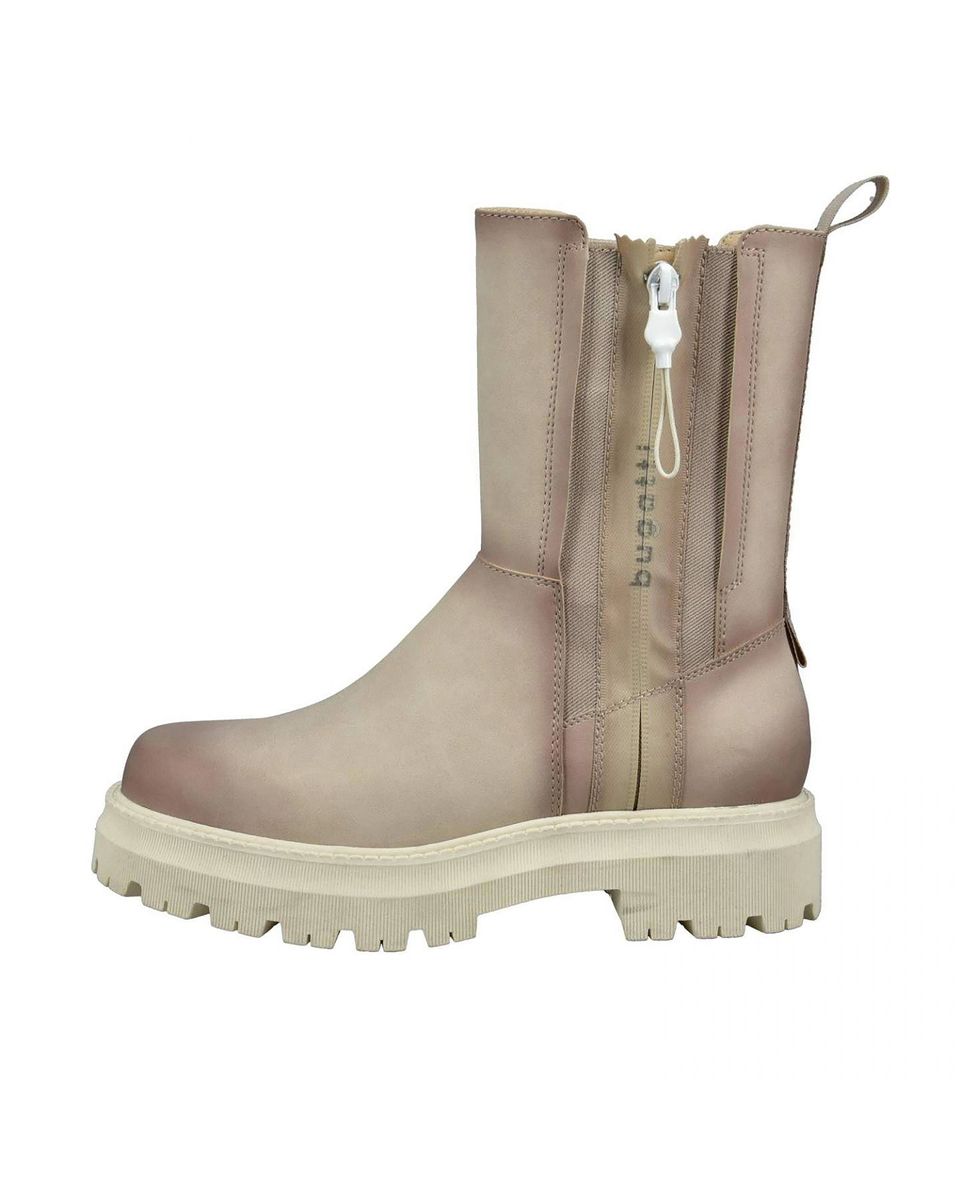 Stiefelette mit Profilsohle und Reißverschlussdetail