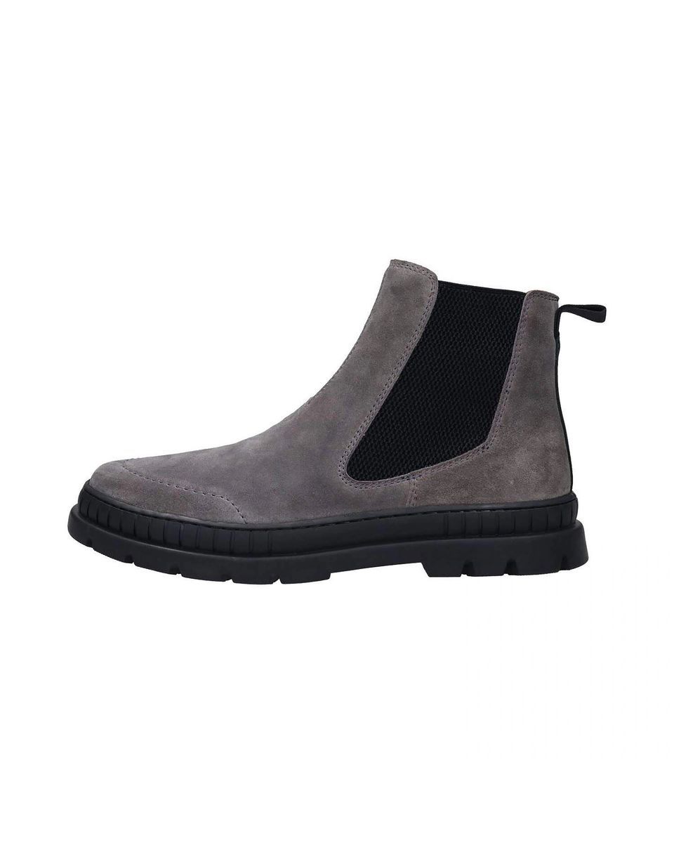 Dunkelgrauer Chelsea Boot aus Wildleder