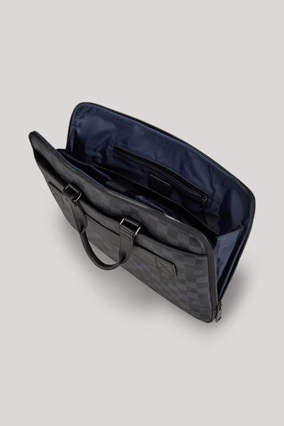 Joop! Cortina Piazza Janus Schwarze Businesstasche mit Schachbrettmuster