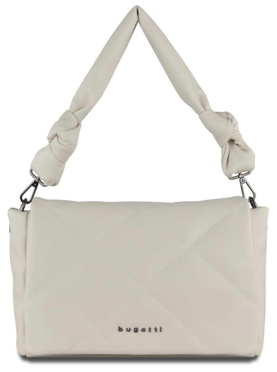 Gesteppte Schultertasche mit Knotenhenkel