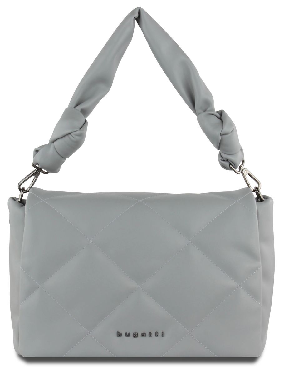 Gesteppte Schultertasche mit Knotenhenkel