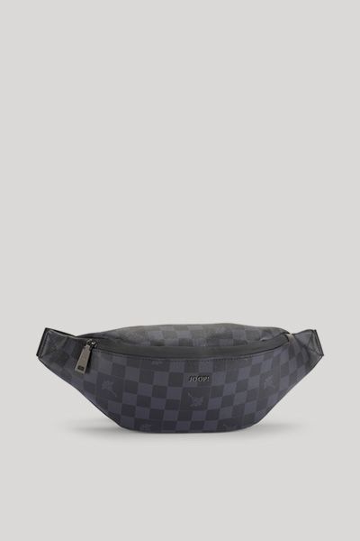 Joop! Cortina Piazza Leo Gürteltasche Schwarz Monogramm Schachbrettmuster