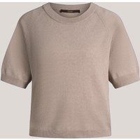 Elegantes Kaschmir-Strickoberteil mit kurzen Ärmeln