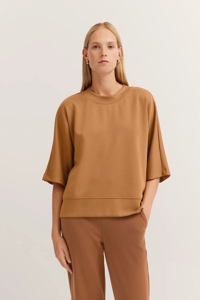 Oversized Kurzarm-Sweatshirt