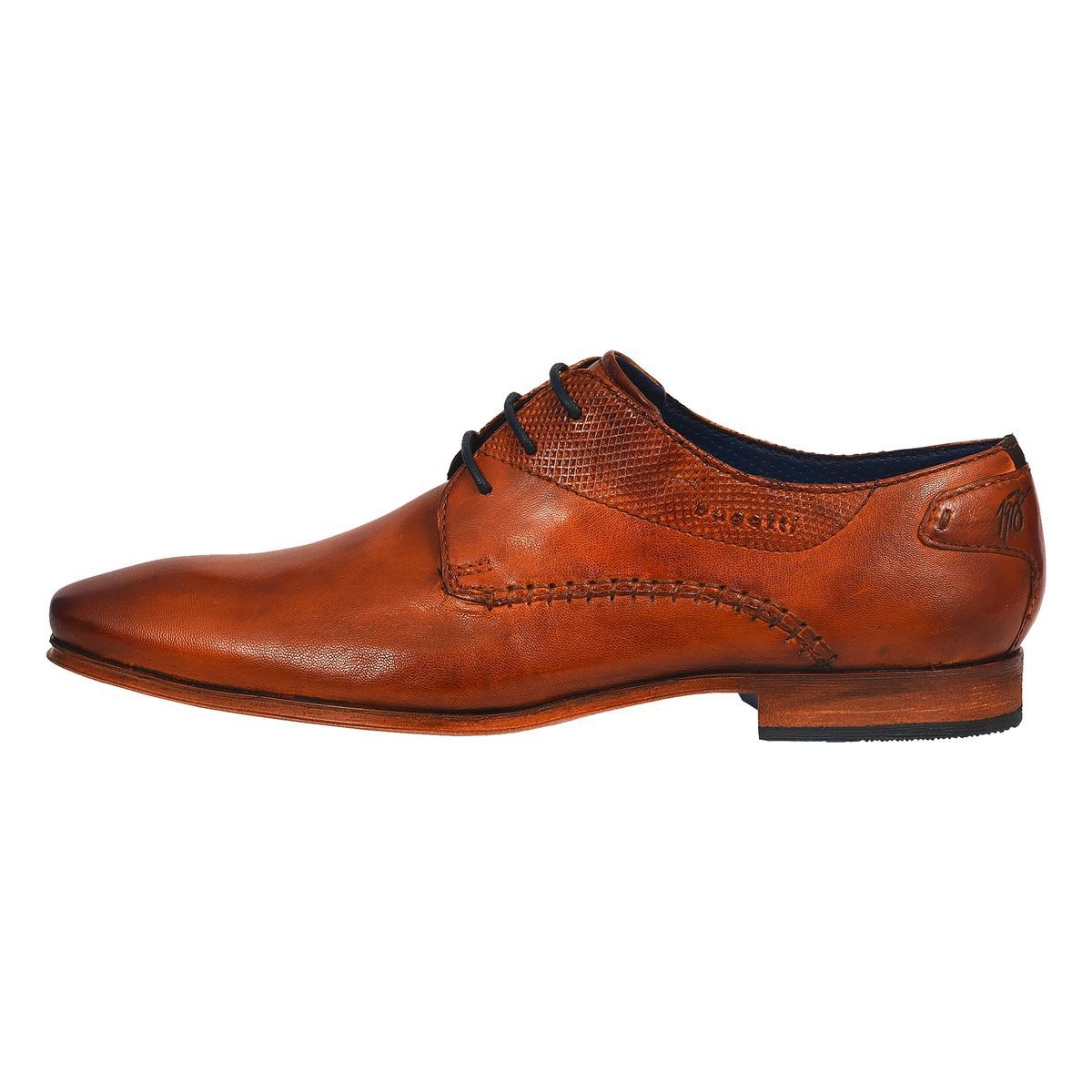 Eleganter cognacfarbener Lederschuh