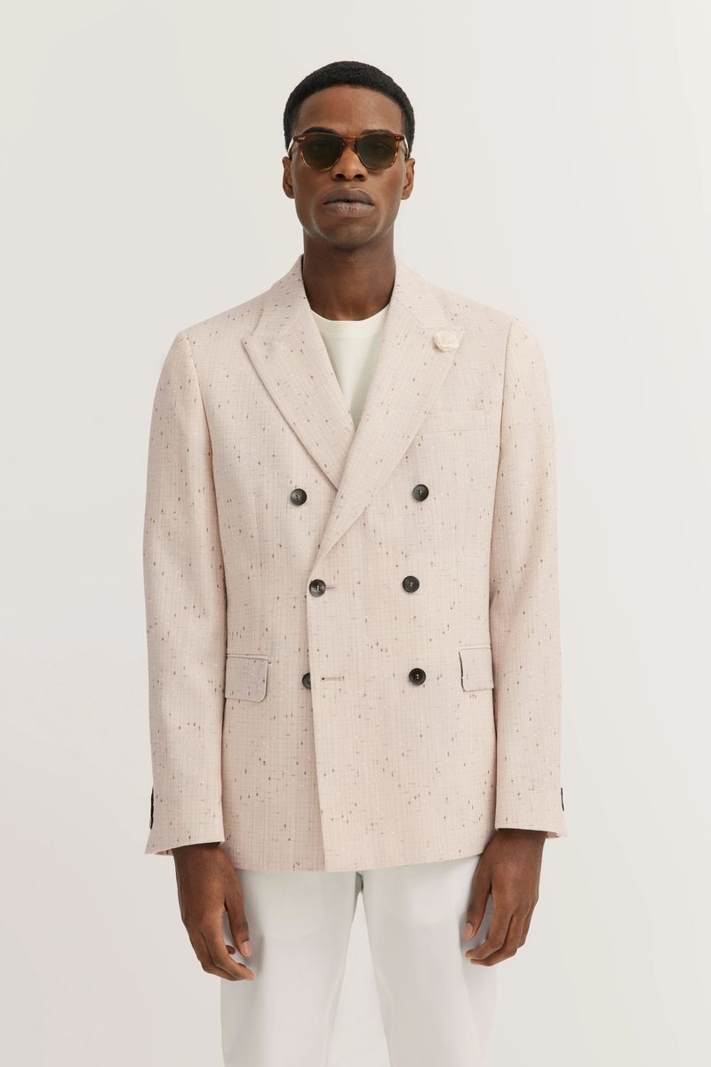 Elegantes, zweireihiges Wollsakko