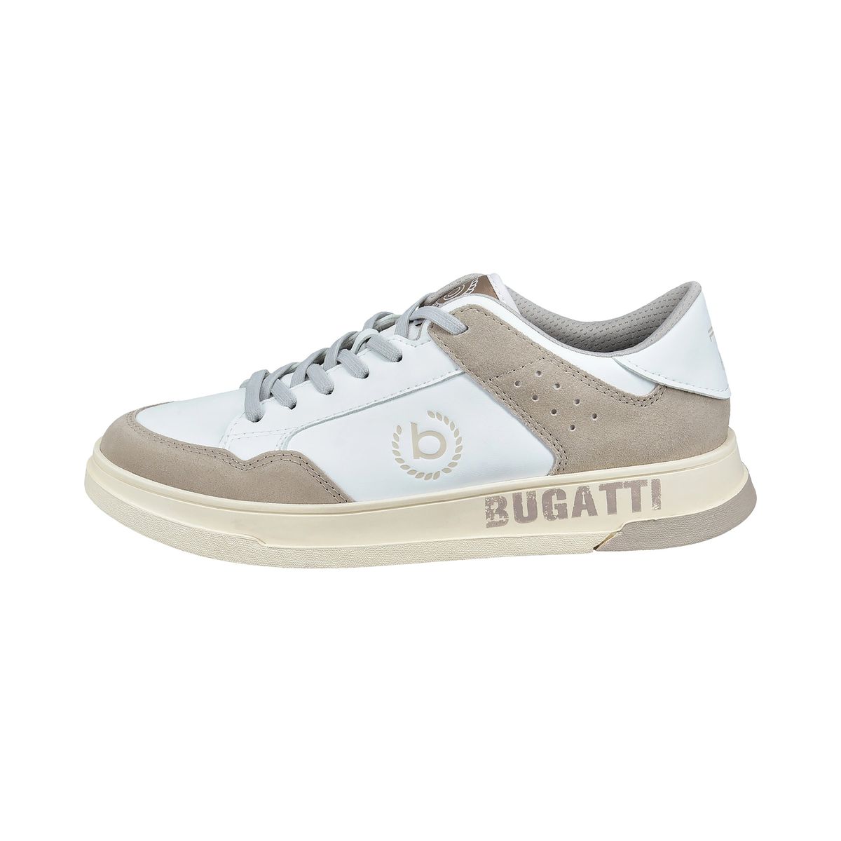 Moderner Statement-Sneaker aus Materialmix