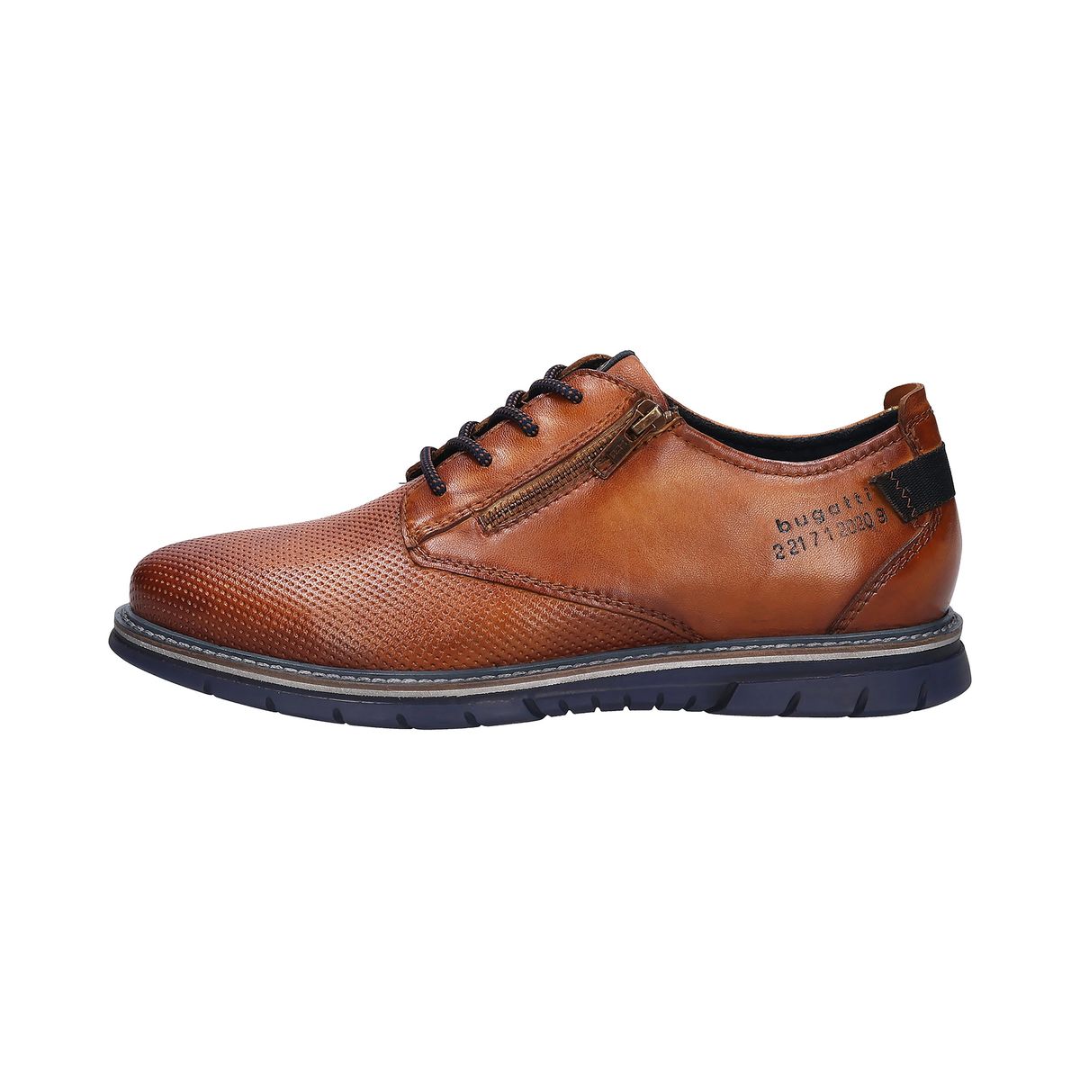 Cognac Lederschnürschuhe
