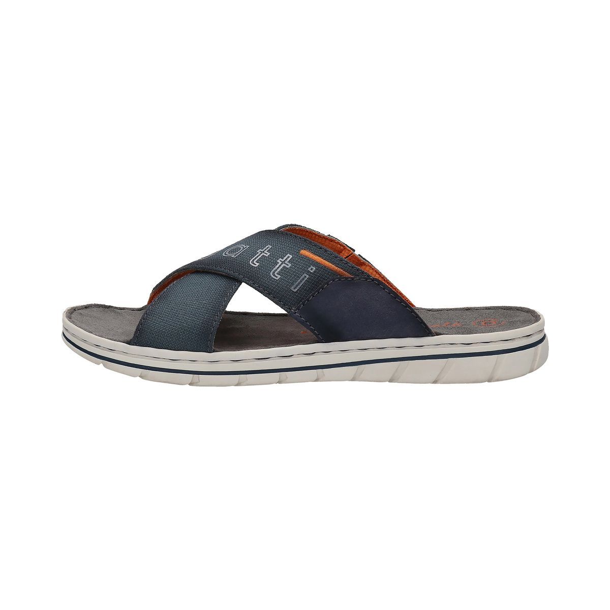 Lässige Slide-Sandale mit gekreuzten Riemen