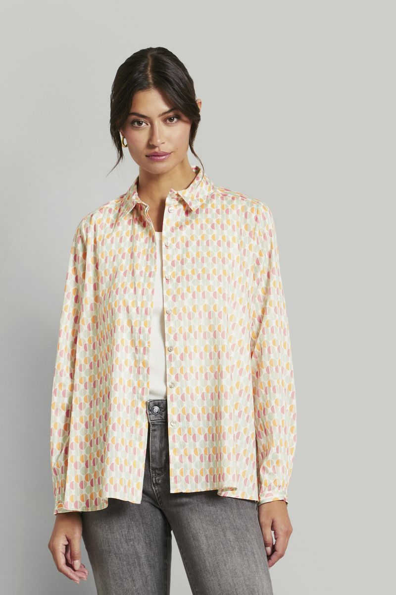 Bluse aus Bio-Baumwolle mit Knopfleiste