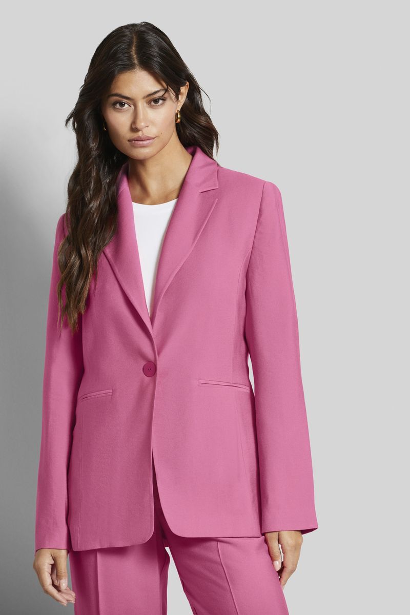 Femininer Ein-Knopf Blazer in Rosa