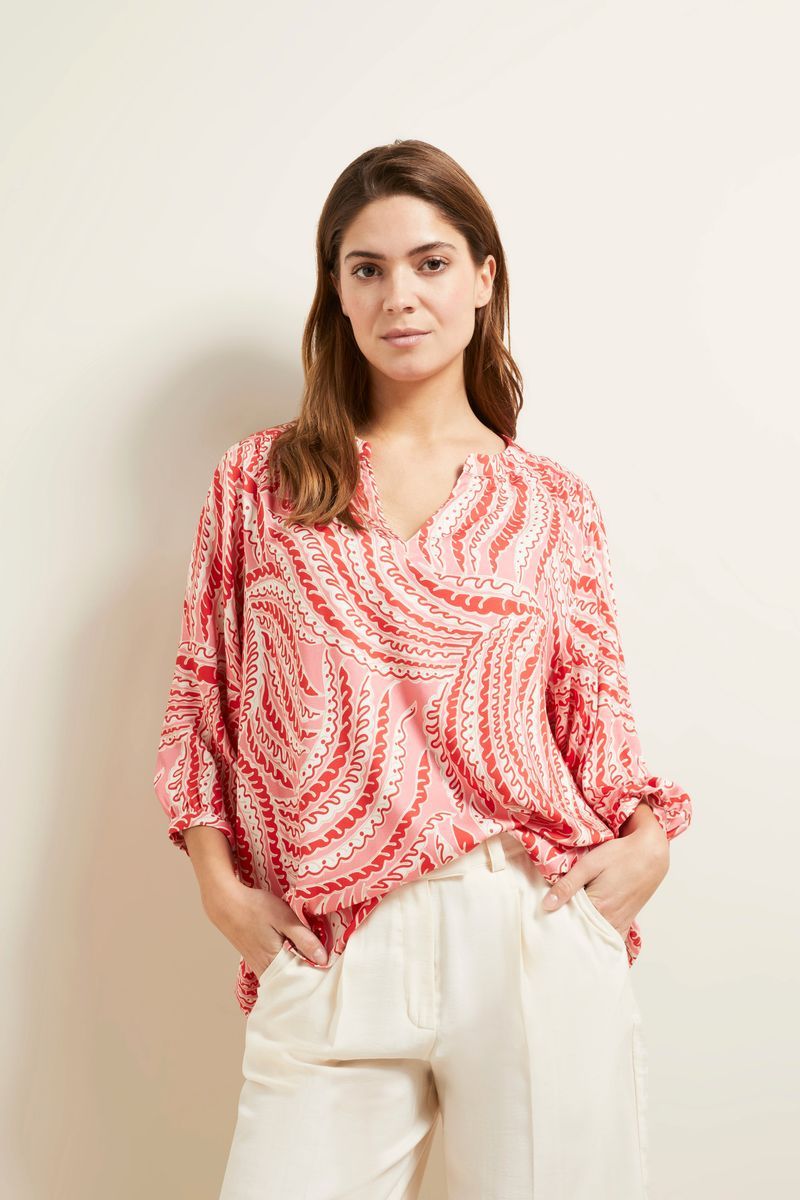 Freizeitbluse mit Paisley-Print