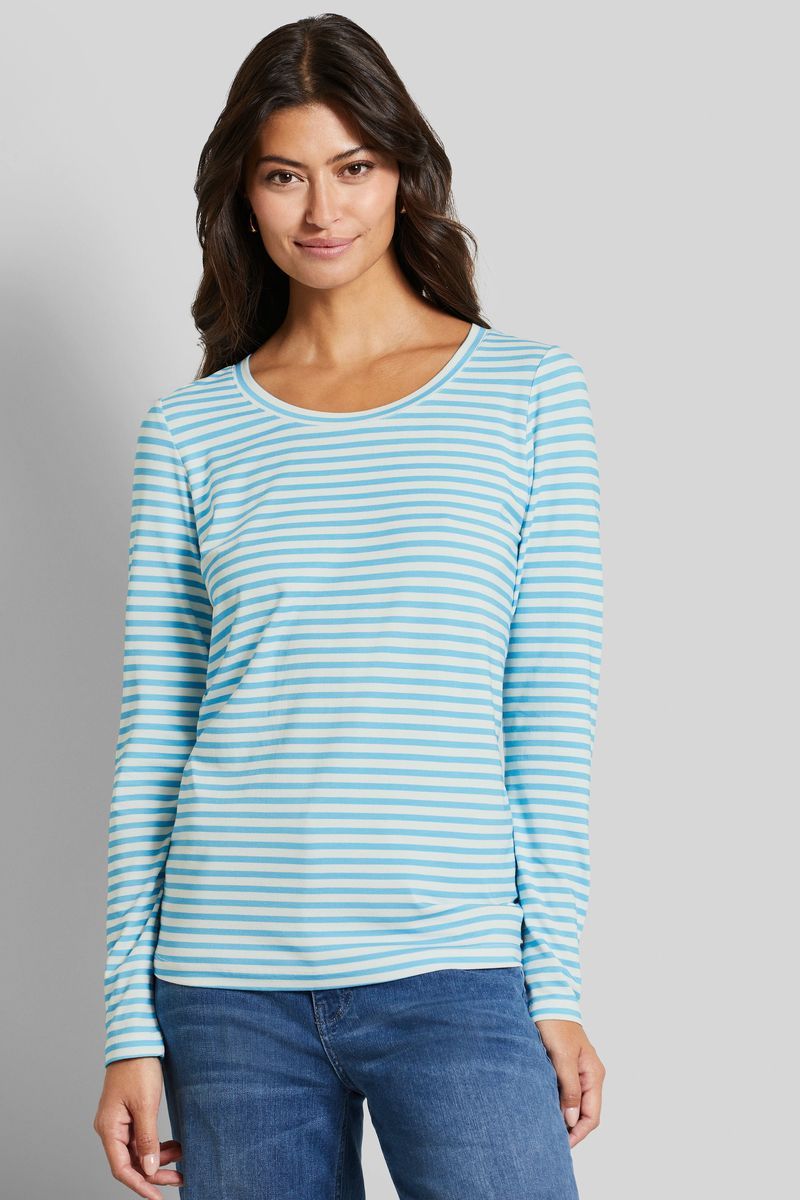 Gestreiftes Langarm Freizeitoberteil