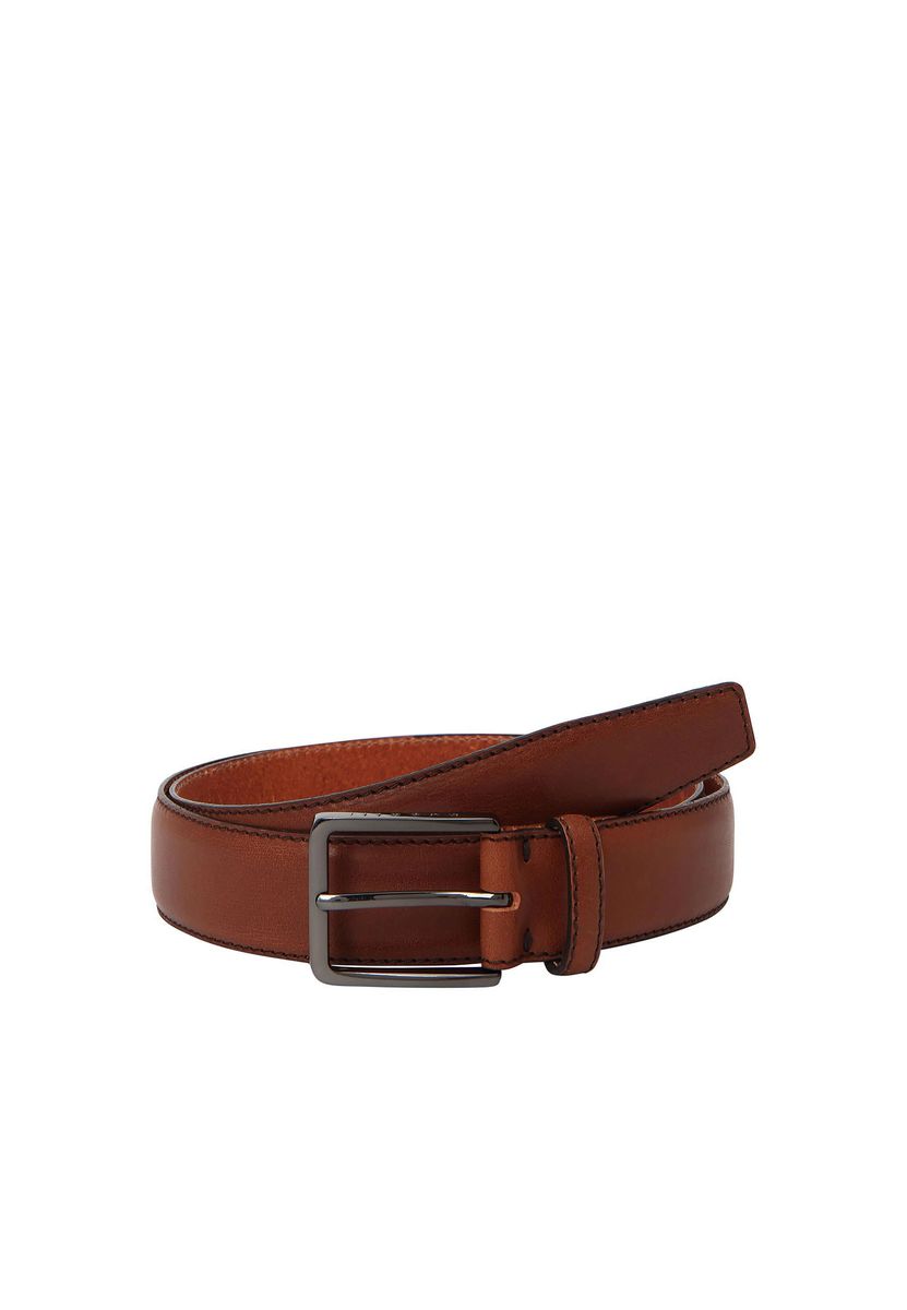 Klassischer hellbrauner Ledergürtel