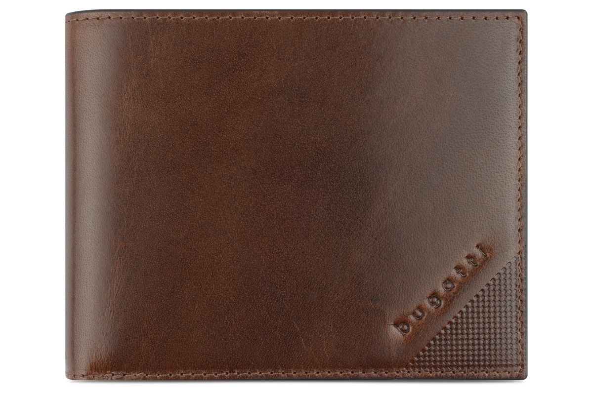 Klassische Cognac Leder Geldbörse