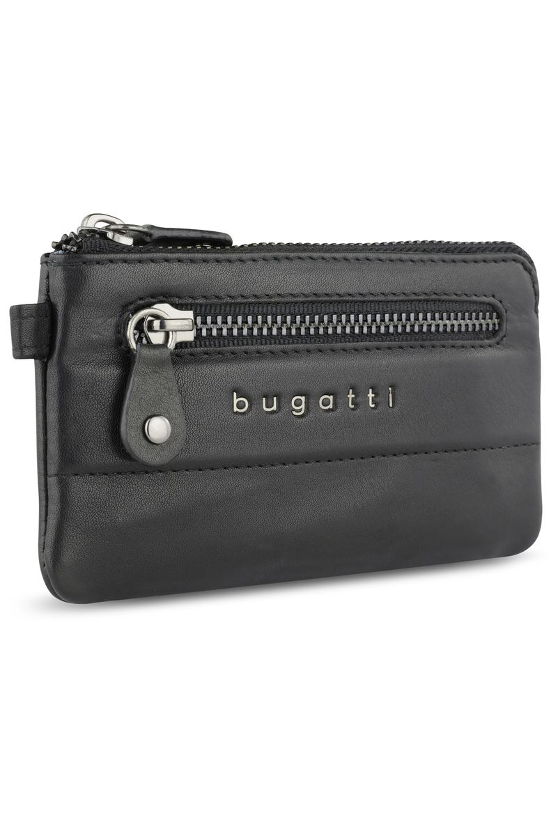 Kompaktes schwarzes Schlüsselmäppchen aus Leder