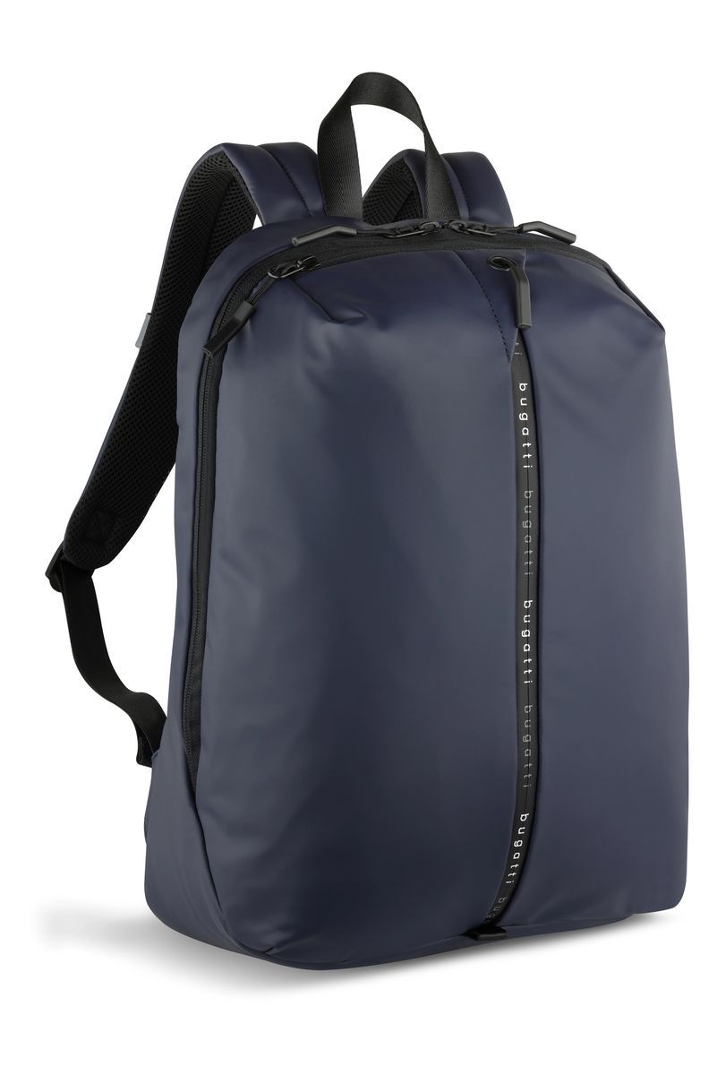 Blauer Laptop-Rucksack mit gepolsterten Trägern