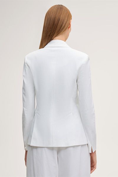 Stretch Gabardine-Blazer aus Baumwolle